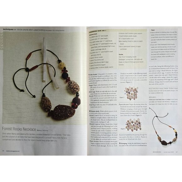 Beadwork Magazine June July 2007 Seeds And Chains A Steely Zen Necklace - Picture 10 of 16